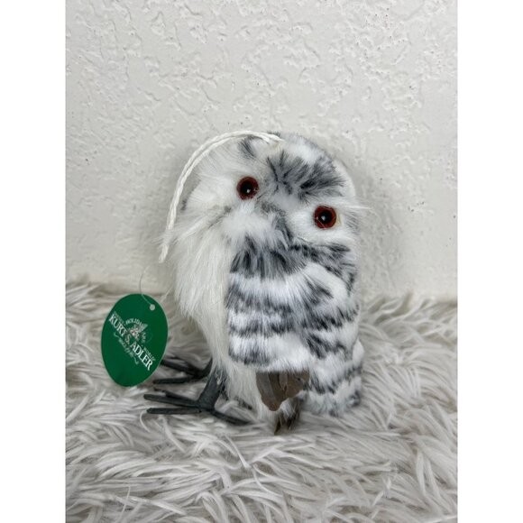 Kurt Adler Fuzzy Owl Christmas Tree ornament NEW WITH TAGS  Bird - Picture 1 of 7